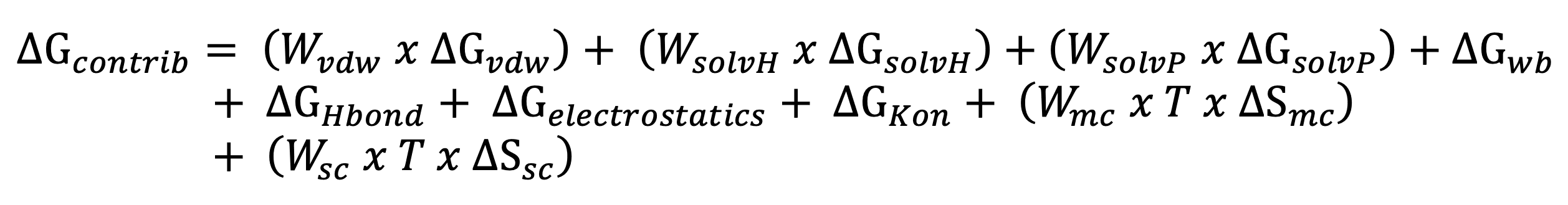 Contributions equation
